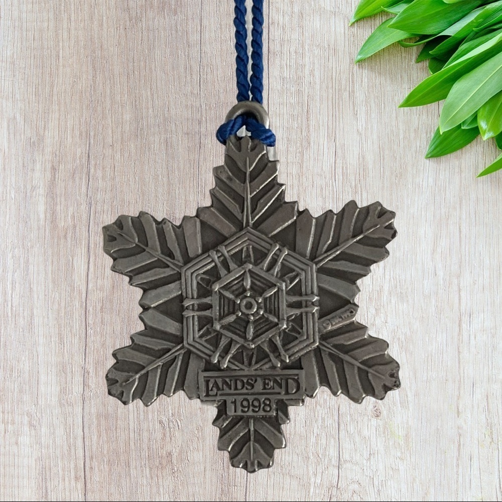 Land’s End 1998 Snowflake Ornament Holiday